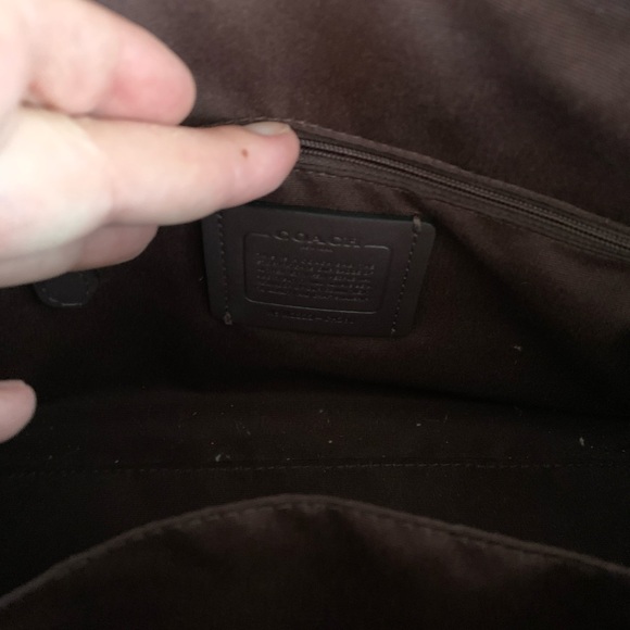 COACH Rowan Black Signature Satchel with silver hardware w crossbody strap - Picture 6 of 11